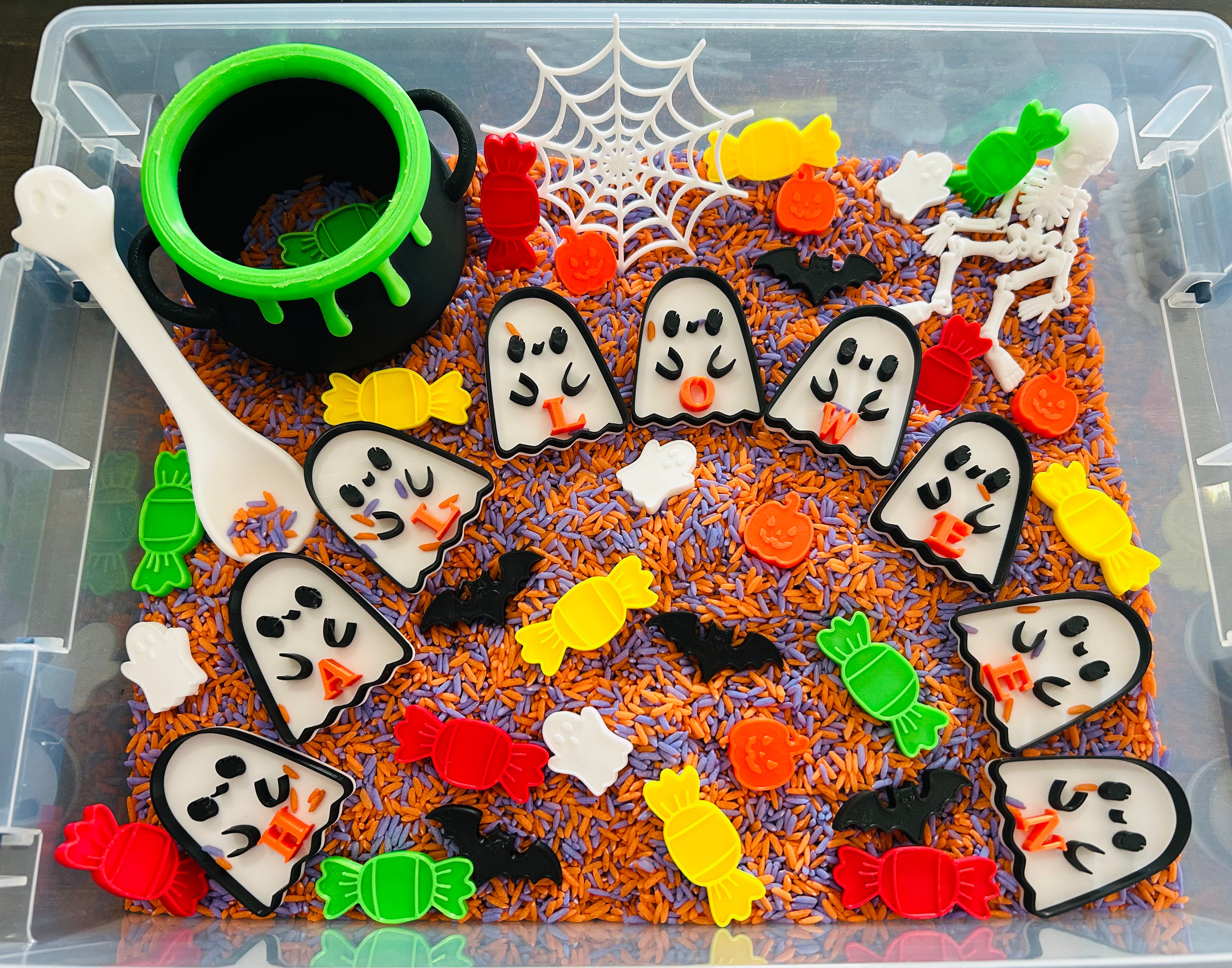 Bac sensoriel - Halloween