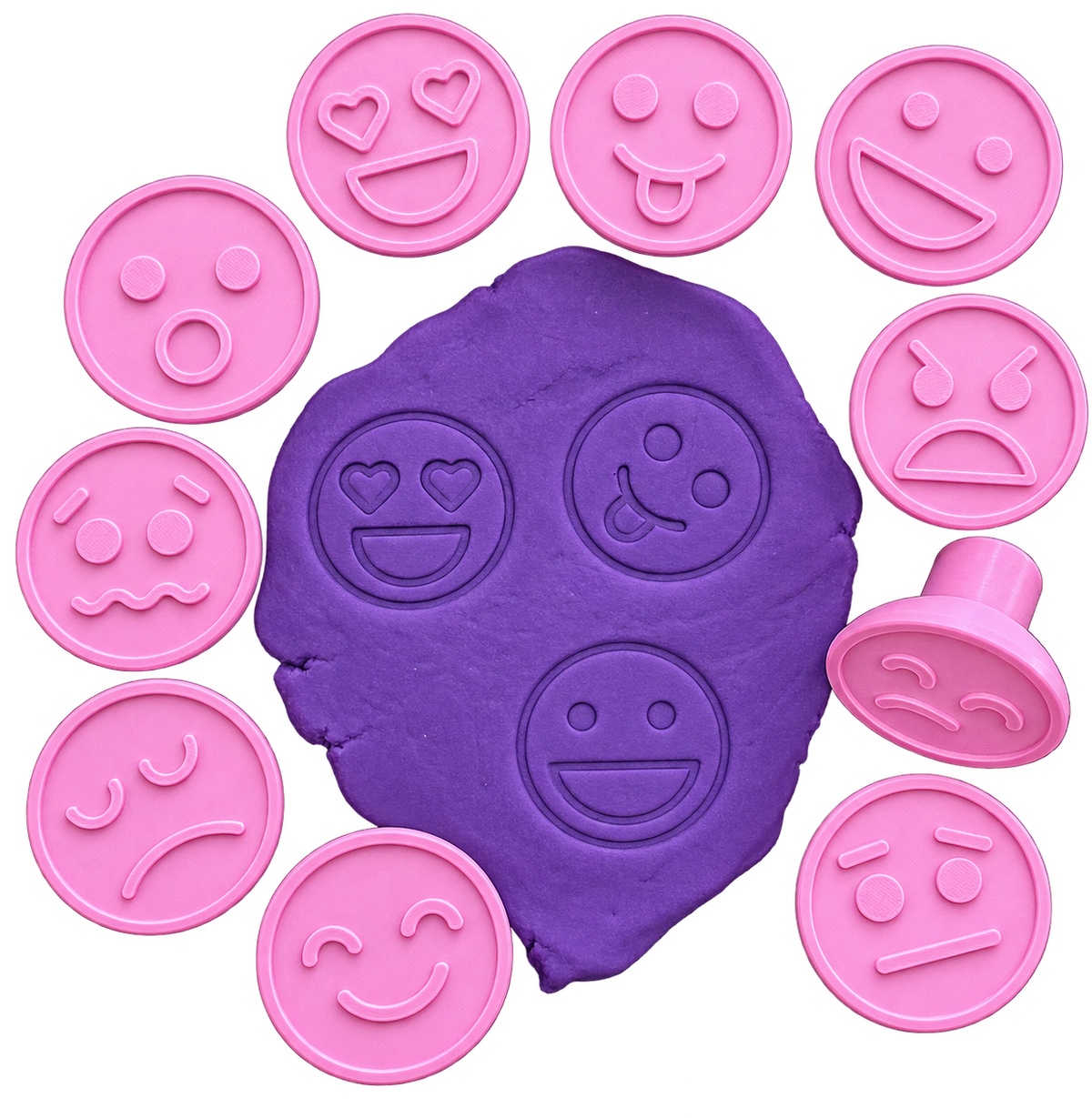 Étampes pour pâte à modeler - Les 10 émotions